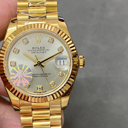 DATEJUST 31MM GOLD GREY DIAL