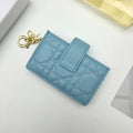 CARD HOLDER WALLET SHEEPSKIN LIGHT BLUE