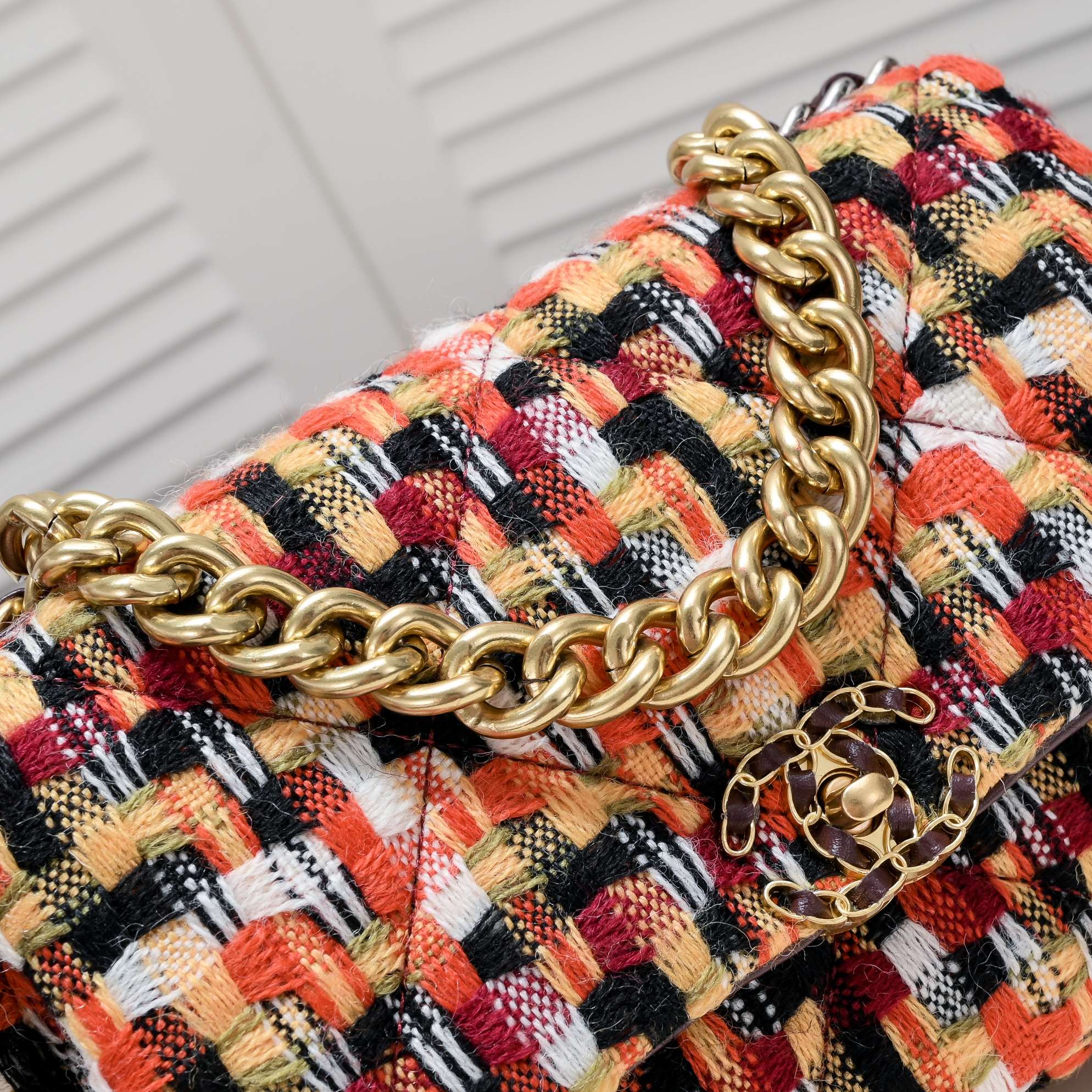 19 BAG TWEED 3308 ORANGE