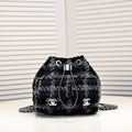 TWEED BACKPACK 8038 BLACK