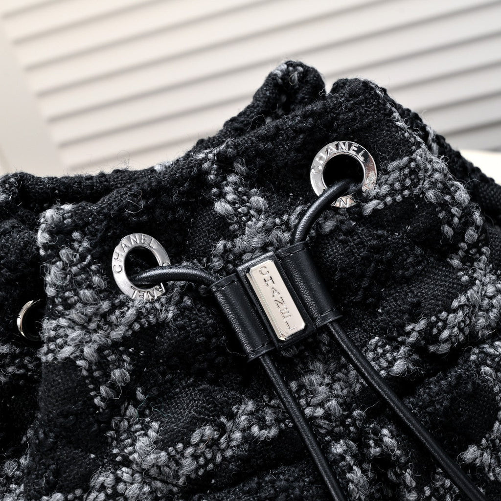TWEED BACKPACK 8038 BLACK