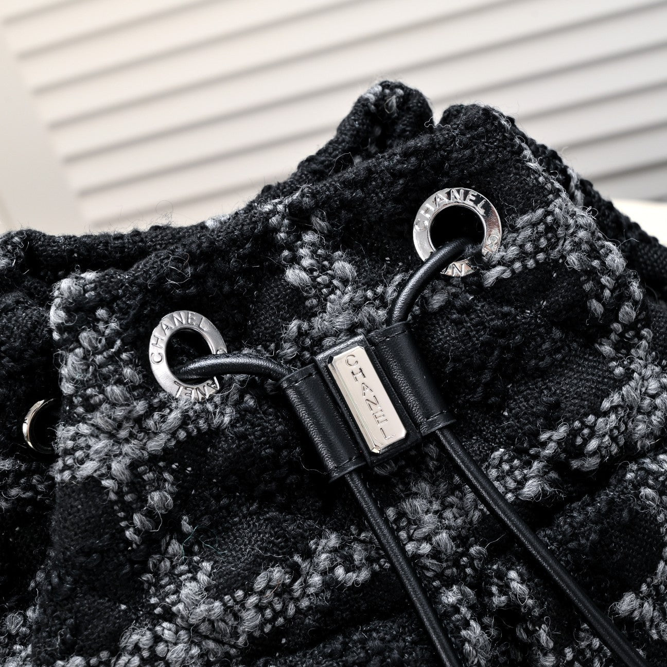 TWEED BACKPACK 8038 BLACK