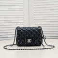 SMALL FLAP BAG 17CM 1786 BLACK SILVER