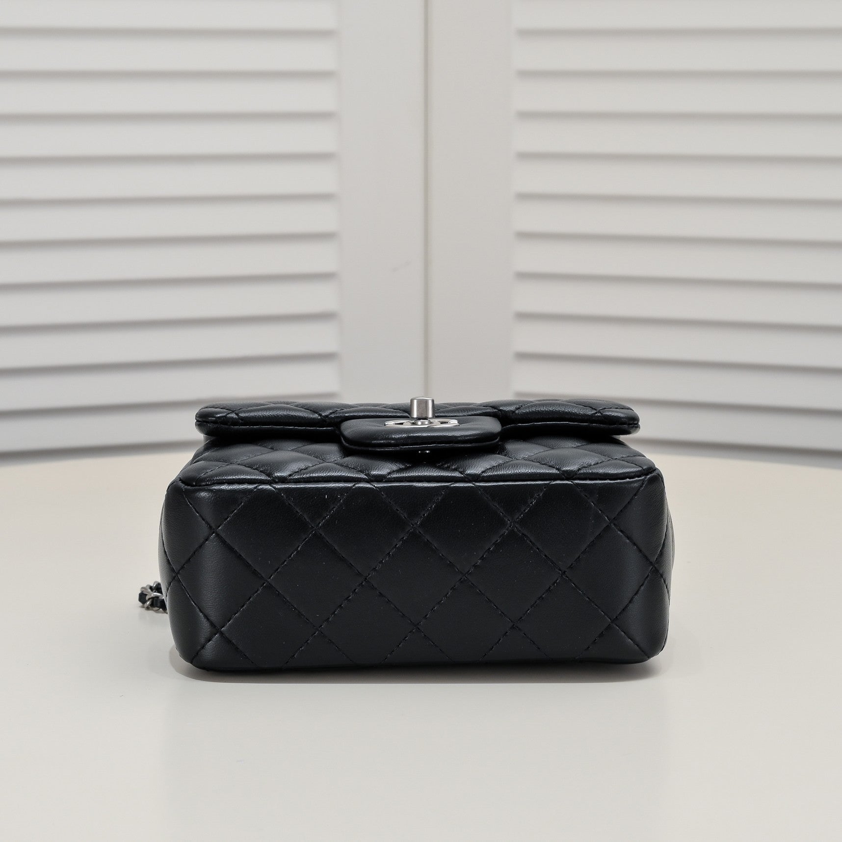 SMALL FLAP BAG 17CM 1786 BLACK SILVER
