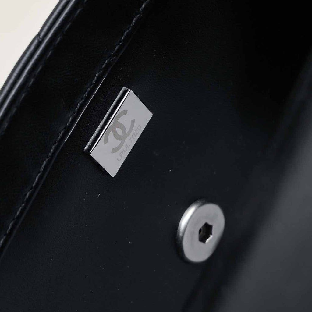 SMALL FLAP BAG 17CM 1786 BLACK SILVER