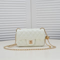 FLAP BAG 20CM 1787 WHITE GOLD
