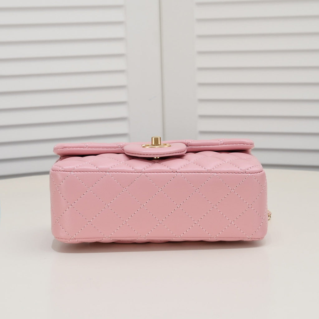 FLAP BAG 20CM 1787 PINK GOLD