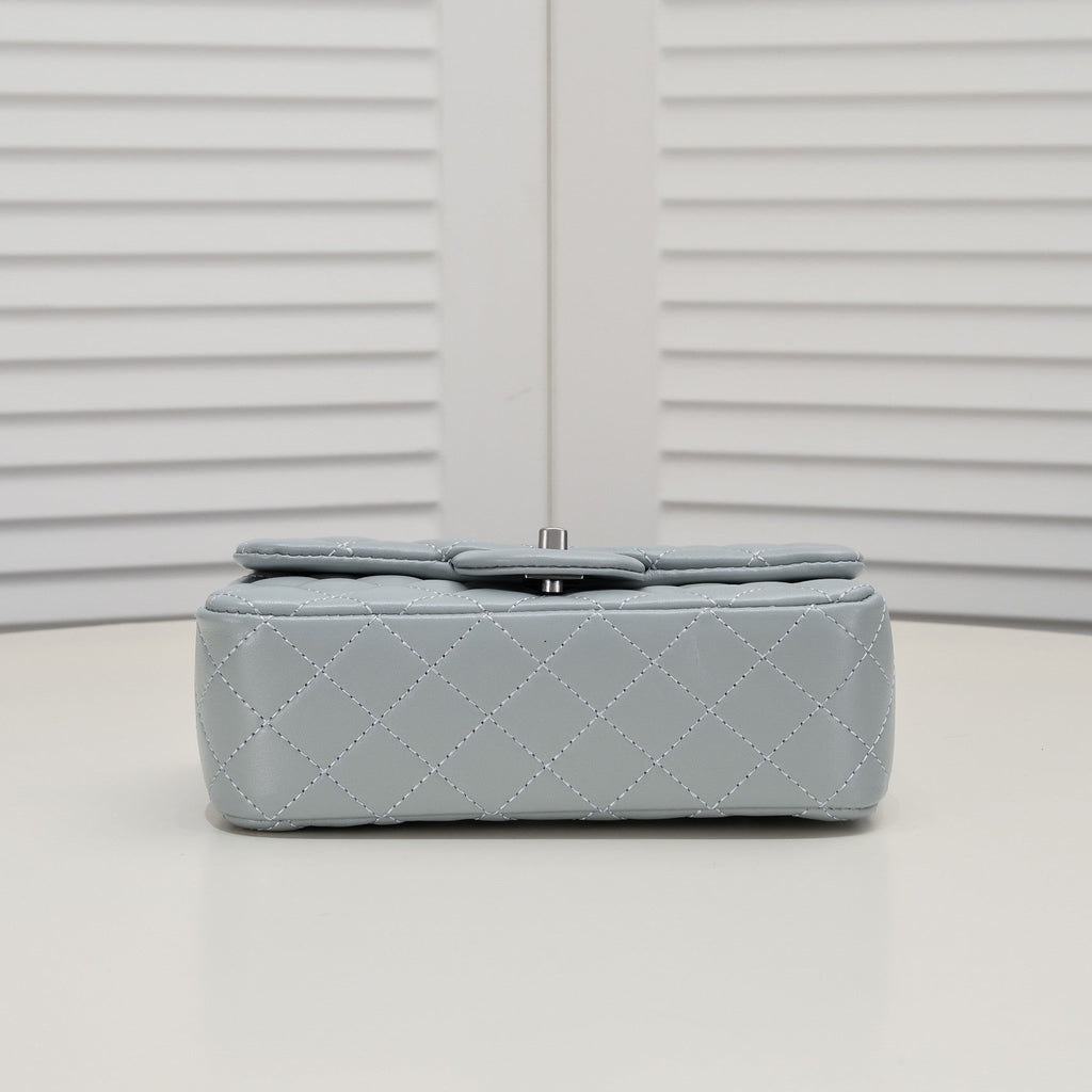 FLAP BAG 20CM 1787 GREY SILVER