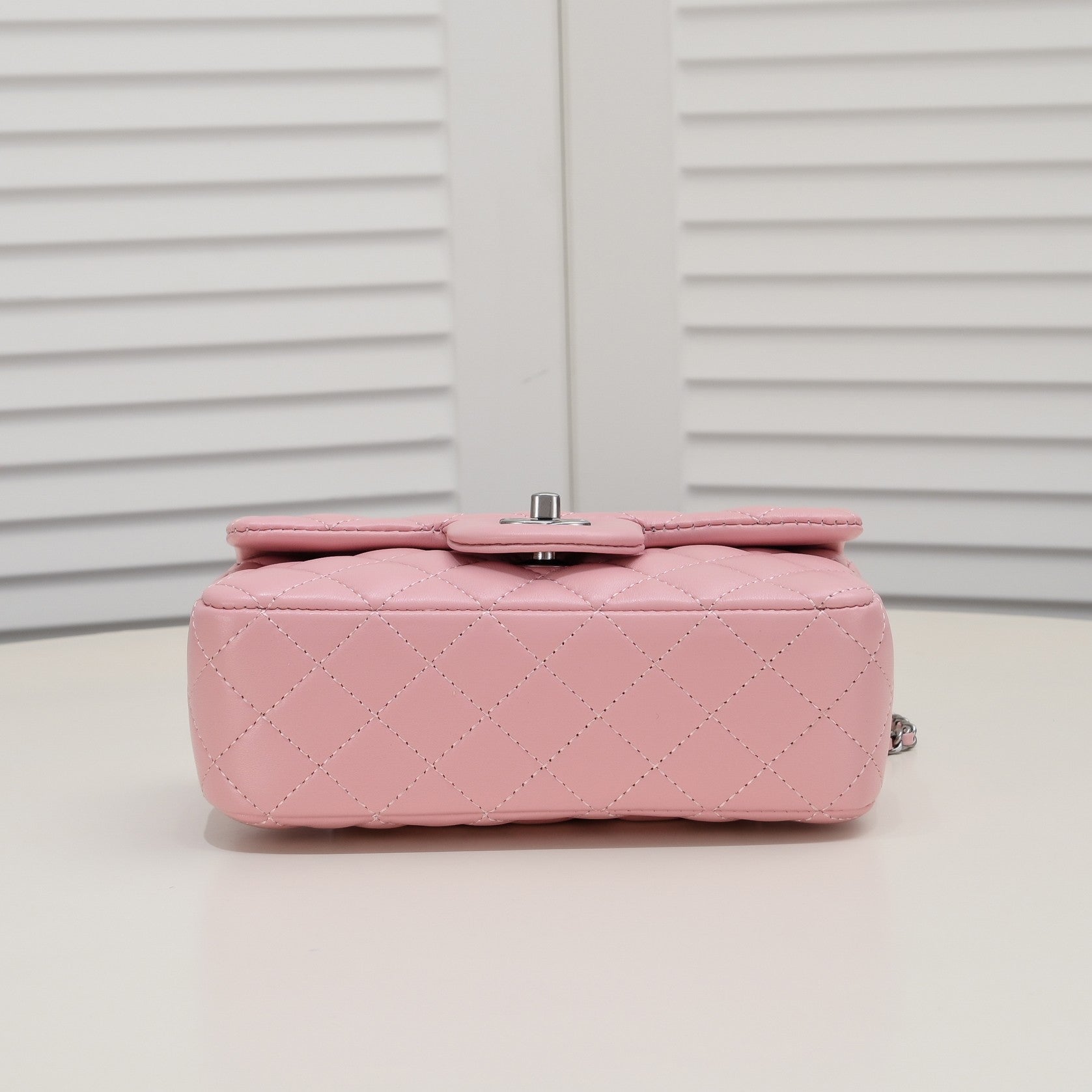 FLAP BAG 20CM 1787 PINK SILVER
