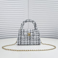 TWEED FABRIC 19CM 6170 WHITE