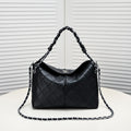 CLASSIC BLACK SILVER ARMPIT TOTE 8061