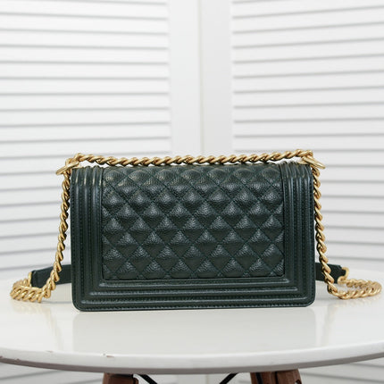 CAVIAR BOY BAG MEDIUM 67086 MOSS GREEN