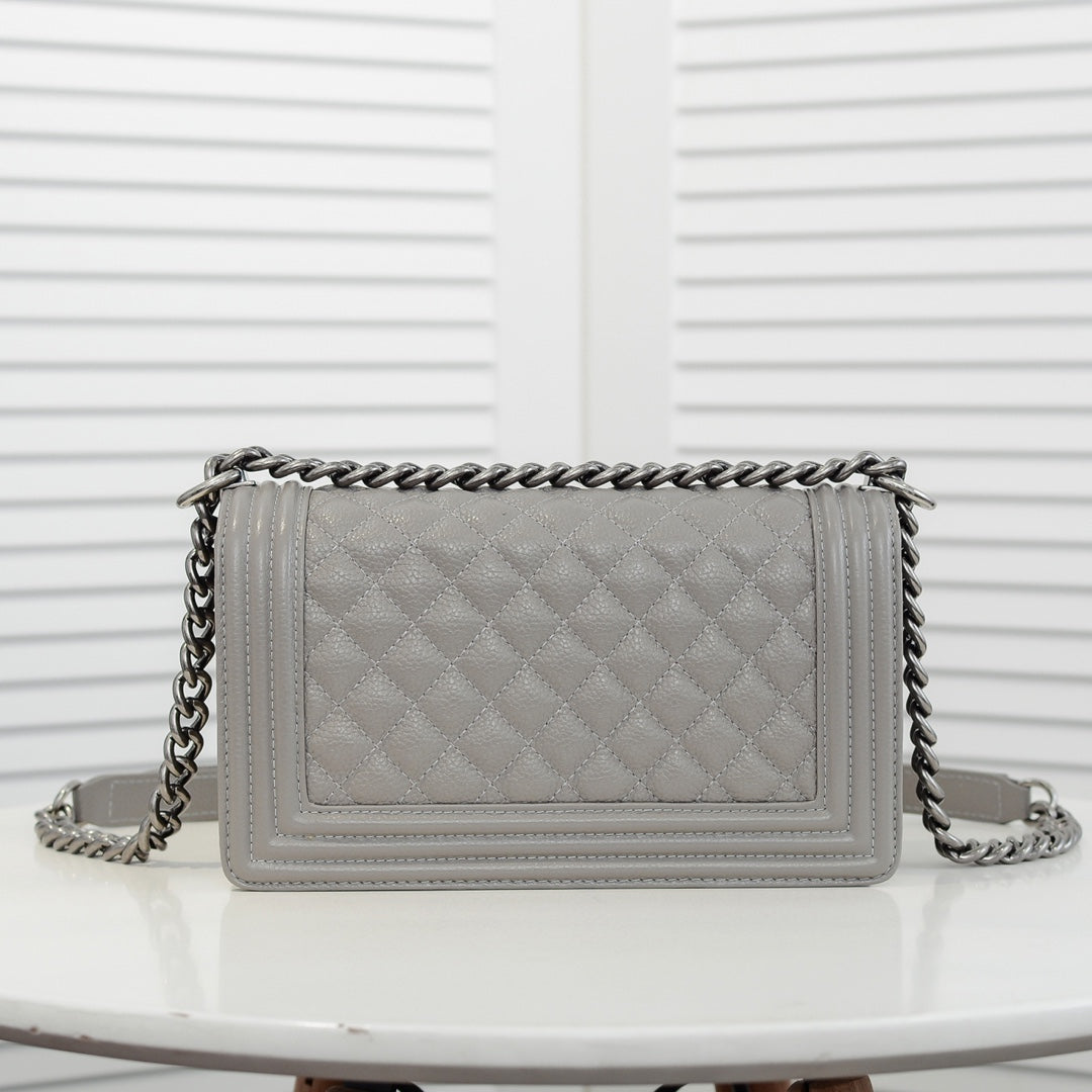 CAVIAR BOY BAG MEDIUM 67086 GREY