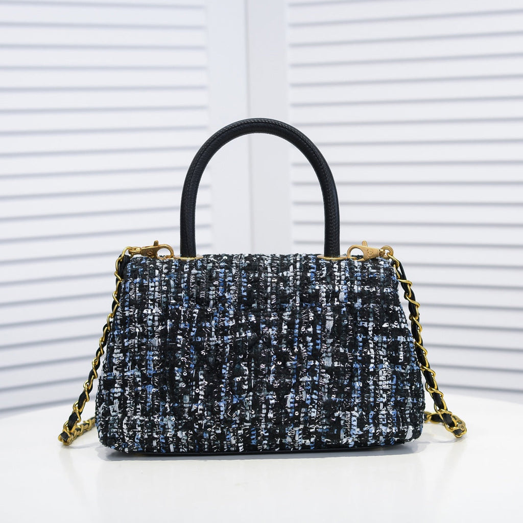 TWEED FABRIC 26CM 92991 BLACK