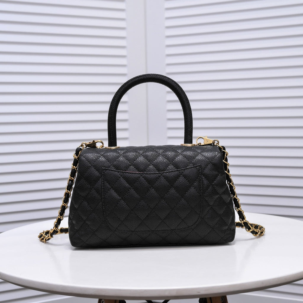 QUILTED CAVIAR 26CM 92991 BLACK