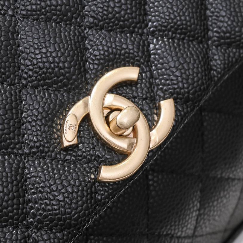 QUILTED CAVIAR 26CM 92991 BLACK