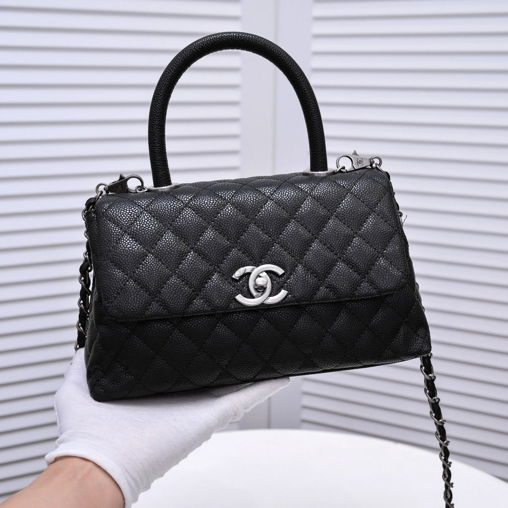 QUILTED CAVIAR 26CM 92991 BLACK