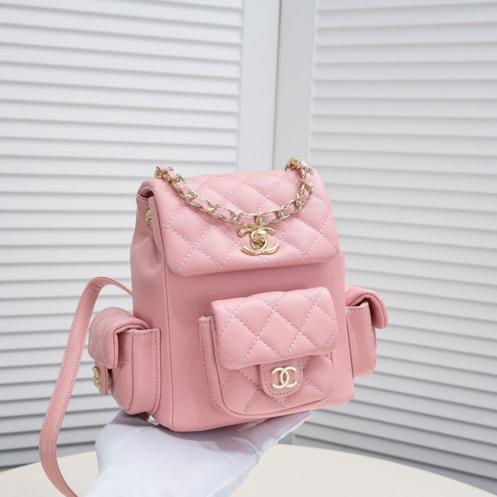 DOUBLE-SHOULDER MINI BACKPACK 9111 PINK