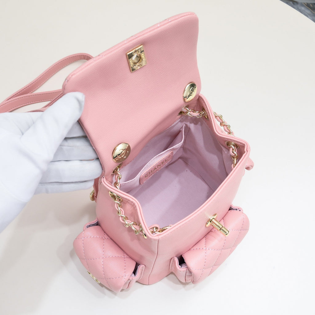 DOUBLE-SHOULDER MINI BACKPACK 9111 PINK