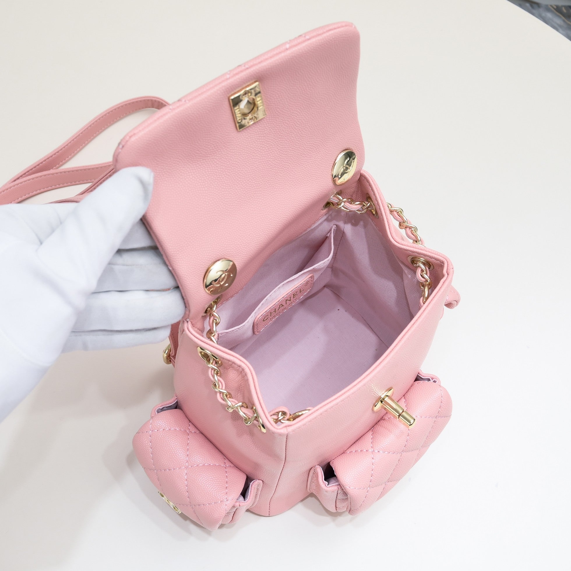 DOUBLE-SHOULDER MINI BACKPACK 9111 PINK