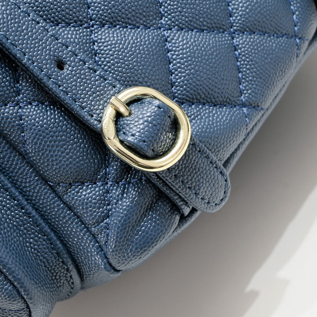DOUBLE-SHOULDER MINI BACKPACK 9111 NAVY BLUE