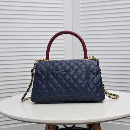 QUILTED CAVIAR 28CM 92992 DARK BLUE