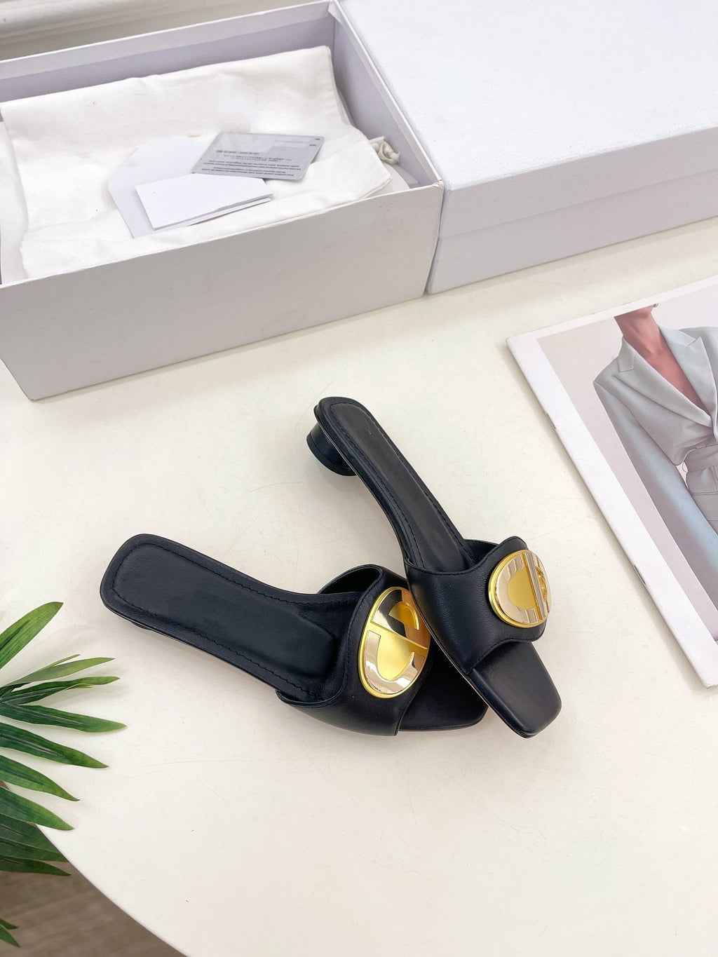 CD FOREVER HEELED 1.5CM BLACK