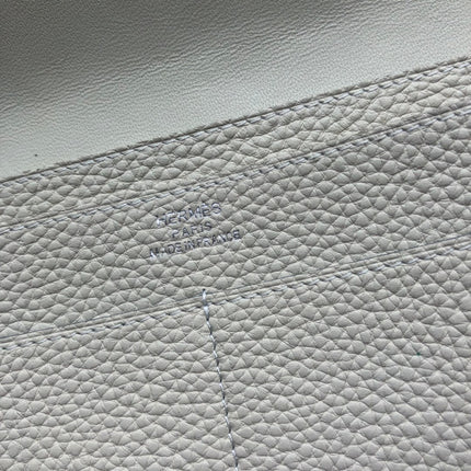 TOGO PASSPORT HOLDER 20 IN PASTEL GRAY CALFSKIN
