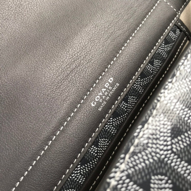 GOYA 26S ROUETTE PM TOTE BAG 30MM IN GRAY CANVAS AND CALFSKIN