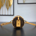 MINI BOITE CHAPEAU 13 IN BROWN MONOGRAM CANVAS GOLD HARDWARE