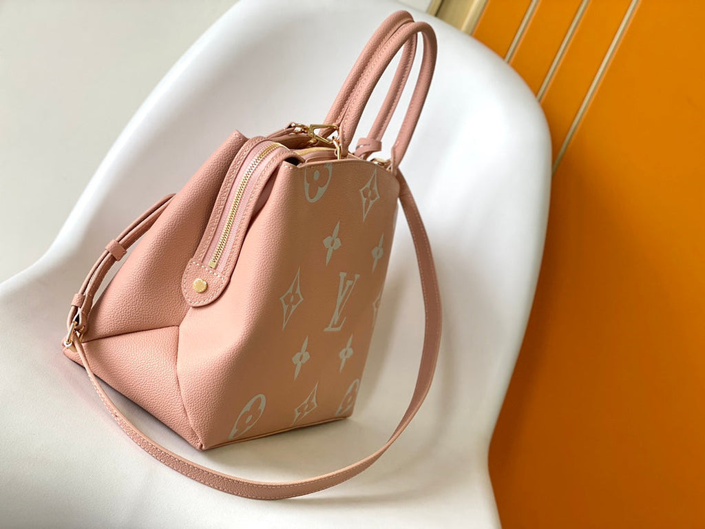 PETIT PALAIS PM MEDIUM SHOULDER BAG 29 IN PINK EMBOSSED COWHIDE GOLD-TONE HARDWARE