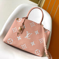 PETIT PALAIS PM MEDIUM SHOULDER BAG 29 IN PINK EMBOSSED COWHIDE GOLD-TONE HARDWARE