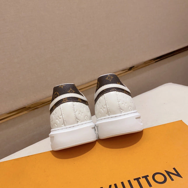 LV RIVOLI SNEAKER WHITE MINI MONOGRAM-EMBOSSED CALFSKIN