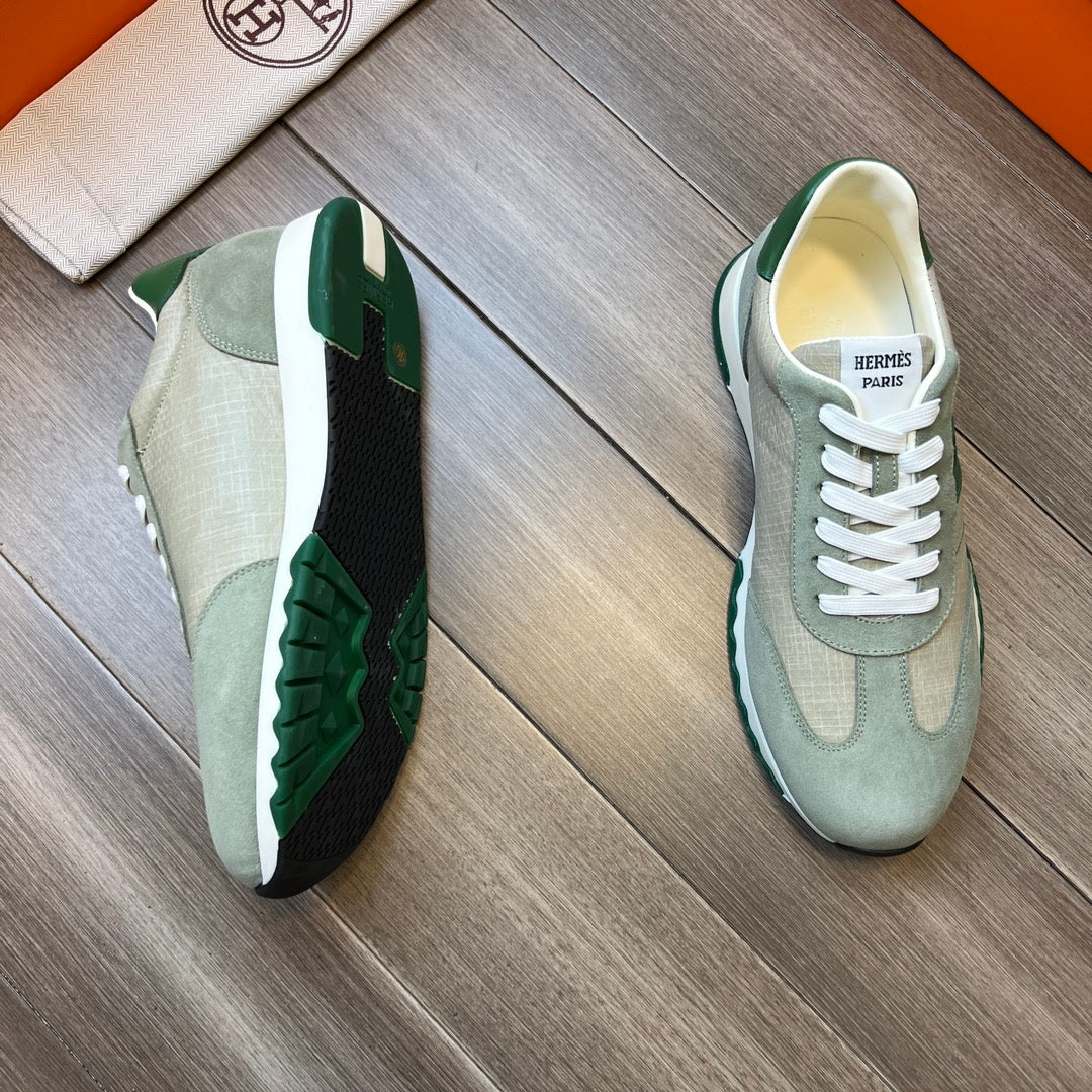 HM TRAIL SNEAKER STONE AND LIGHT GRAY CANVAS