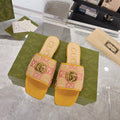 GG EXCLUSIVE SLIDE SANDAL AMBER SEDGE