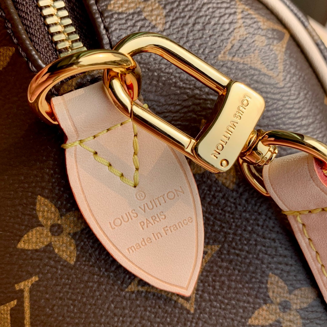 LV x YK SPEEDY BANDOULIÈRE 20 IN BROWN MONOGRAM COATED CANVAS AND CALFSKIN