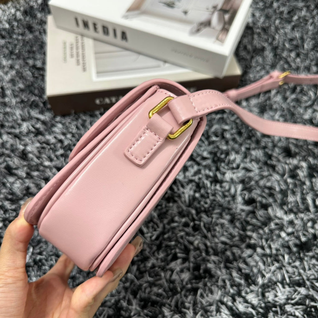 TRIOMPHE TEEN 18 PINK PASTEL COWHIDE LEATHER