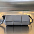 SMALL CYLINDER CASSETTE 21 IN LAVA GRAY CALFSKIN