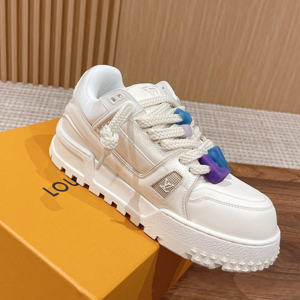 LV Trainer Maxi Sneaker White Calfskin