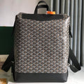CISALPIN BACKPACK 43 IN BLACK GOYARDINE CANVAS AND CALFSKIN