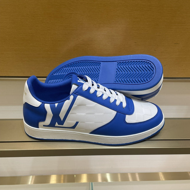 LV RIVOLI SNEAKER MEN BLUE WHITE