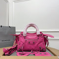 NEO CAGOLE 26 IN DEEP PINK LAMBSKIN