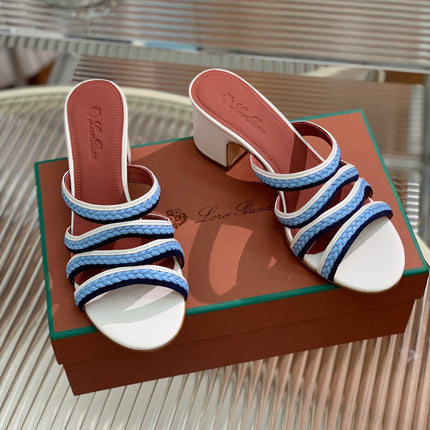 LP SPRIGHTLY CHARMS MID-SANDAL SKY CALFSKIN