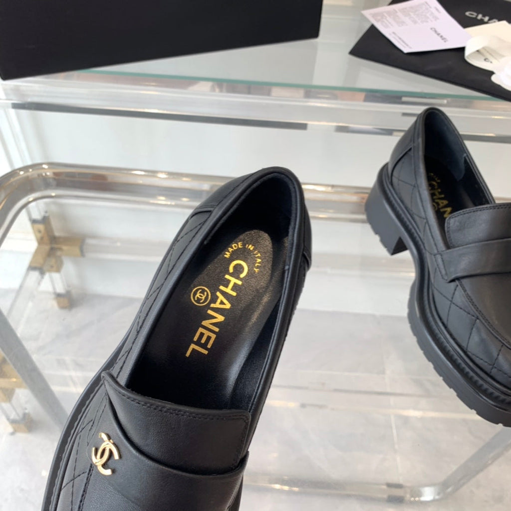 MOCCASINS black 1 CALFSKIN