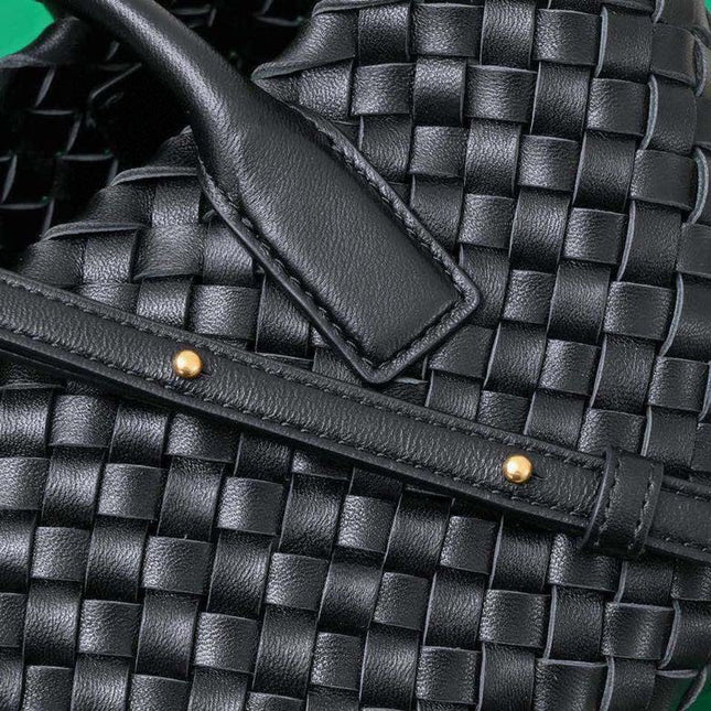Mini Cabat 20cm Black Lambskin Ghw