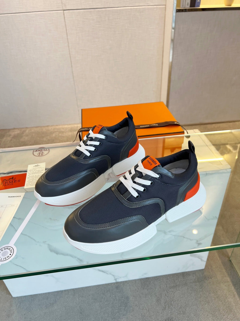 GIGA SNEAKER BLACK CALFSKIN BLACK SOLE
