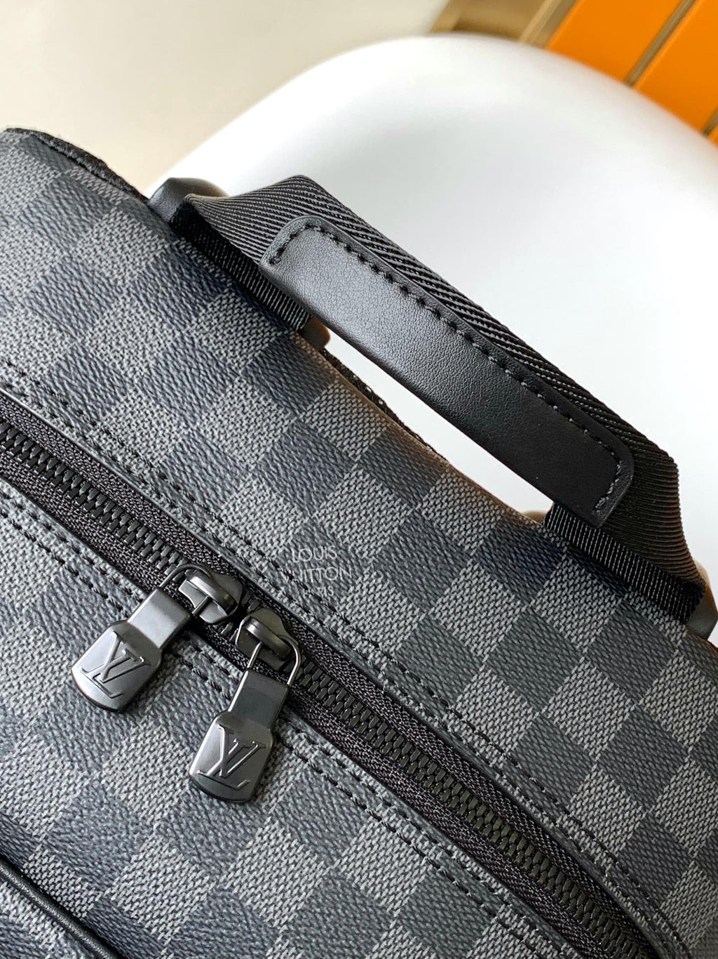 BACKPACK 41.5 IN BLACK MONOGRAM LAMBSKIN