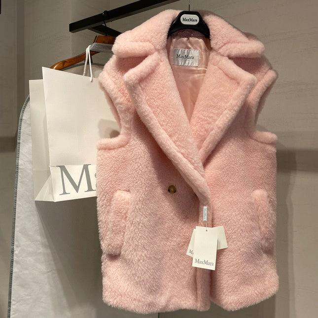 MAX MARA 25S SLEEVELESS TEDDY VEST 064