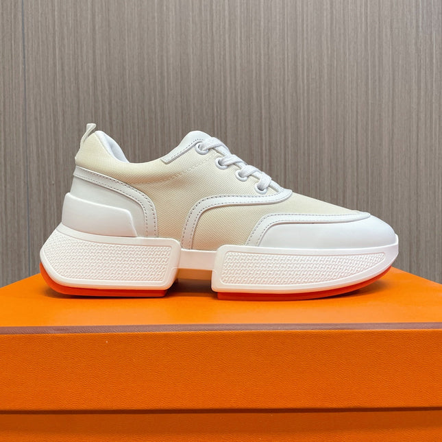 GIGA SNEAKER BLUE PASTEL PINK WHITE CALFSKIN