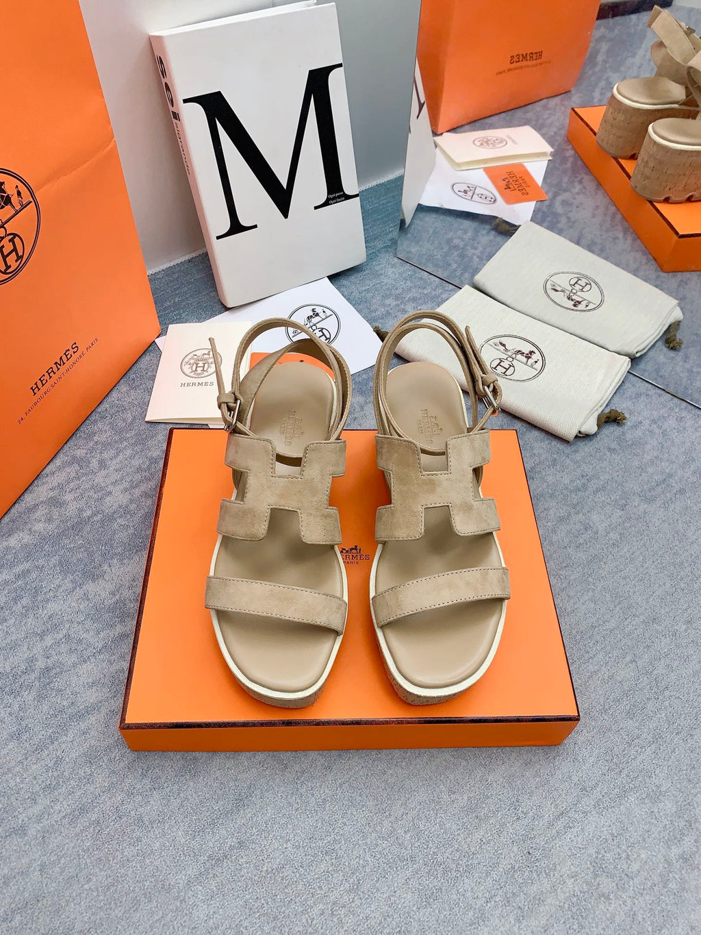 HAVANE 30 SANDAL IN TORTILLA BROWN SUEDE